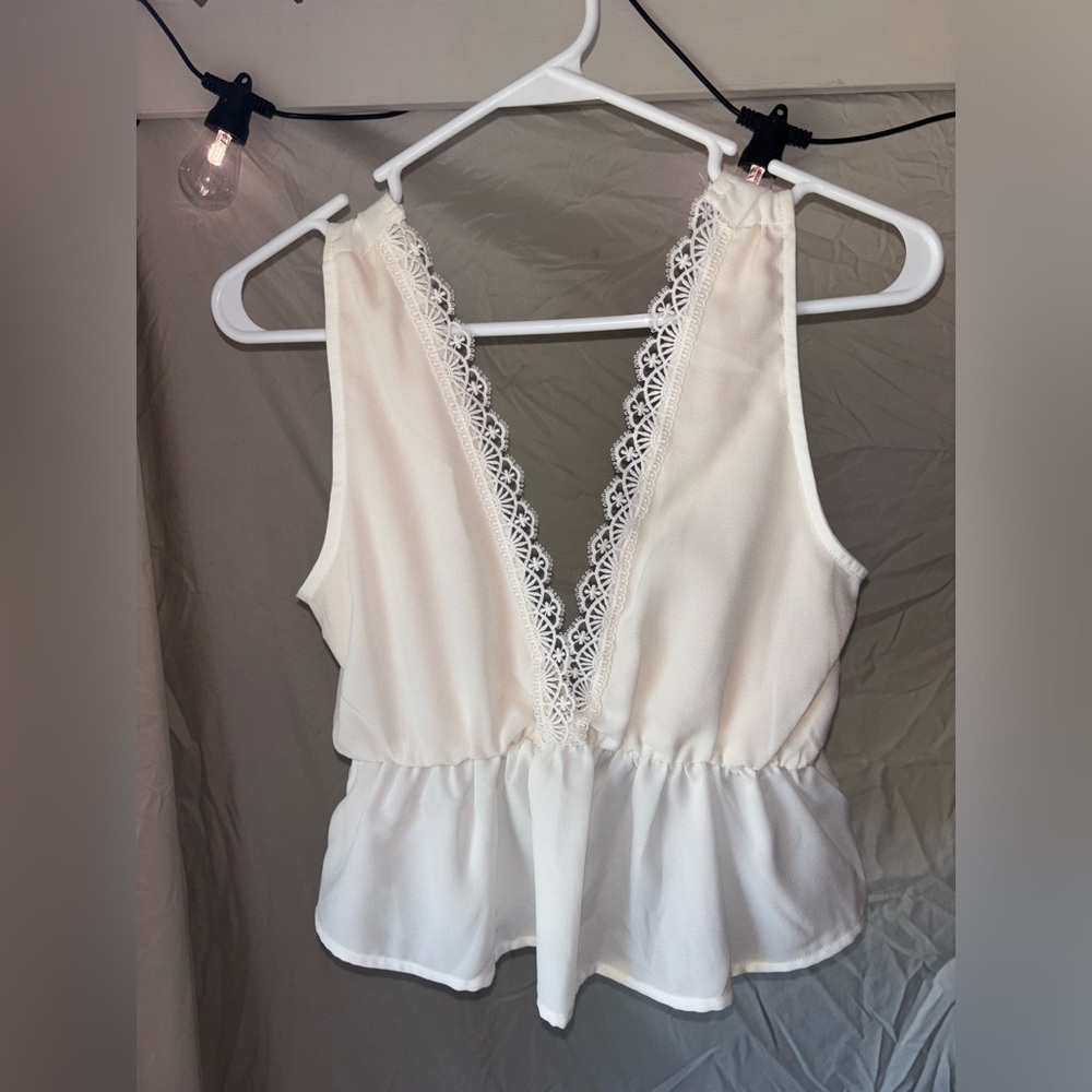 White tank top